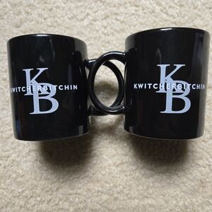 Black KB Logo Mugs Set
